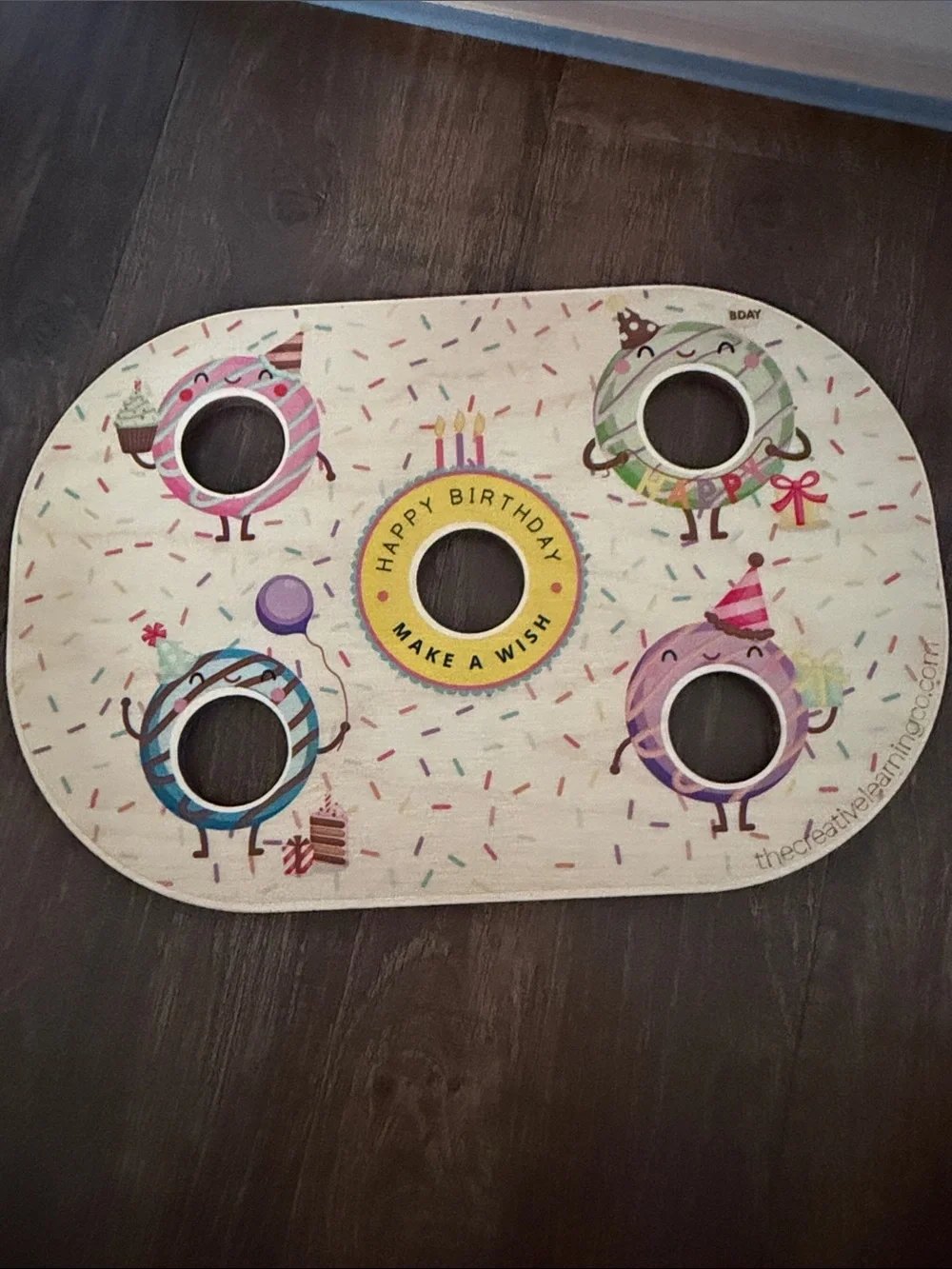 Birthday Bear Toss Game Board - Multicolor Party Design